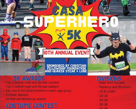 The Highlands Wheeling WV CASA SUPERHERO 5K